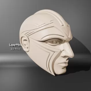 Futuristic Face Mask Sculpture - Model thumbnail 2