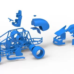 Pavement Silver Crown Car Scale 1:25 - Model thumbnail 28