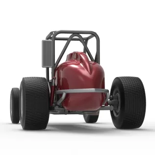 Dirt Silver Crown Champ car Base Version 2 Scale 1:25 - Model thumbnail 15