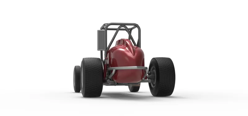 Dirt Silver Crown Champ car Base Version 2 Scale 1:25 - Model preview 15