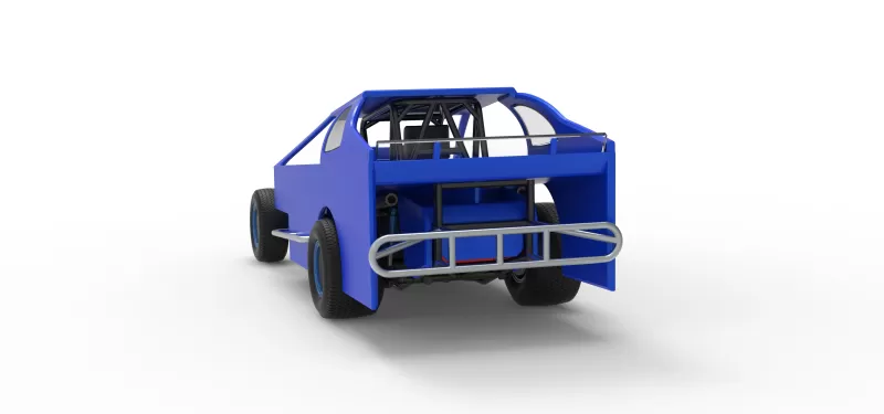 Northeast Dirt Modified stock car Version 2 Scale 1:25 - Model preview 14