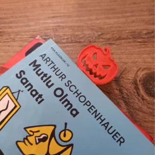 Halloween Pumpkin BookMark, Cute BookMark 3D STL File, Halloween - Model thumbnail 5