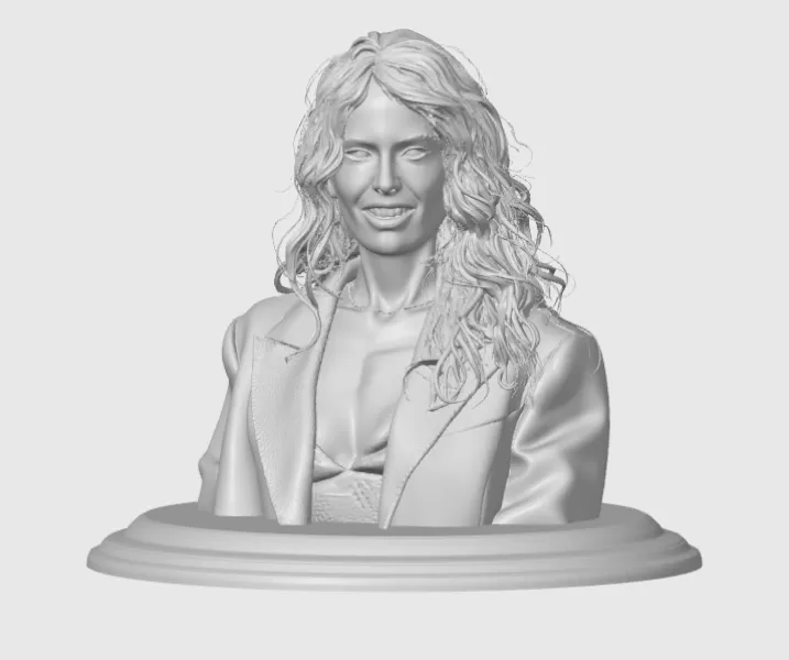 Elodie Fontan 3D Bust Print - Model preview 3