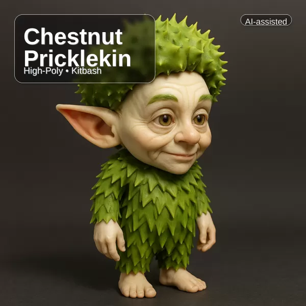 Forest Folk Collection – 10 High-Poly Kitbash Characters - Model preview 18