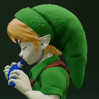 Link - The Legend Of Zelda Ocarina Of Time Bust 3D print model