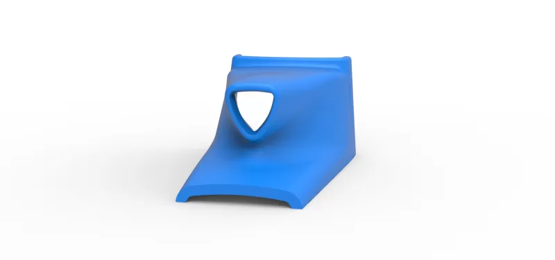 Air Scoop of Pavement Silver Crown Car Scale 1:25 - Model preview 4