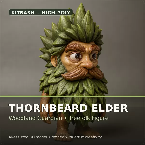 Verdant Fantasy Creatures – High-Poly Character Collection - Model preview 4