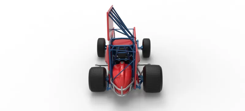 Winged Sprint car Version 2 Scale 1:25 - Model preview 17