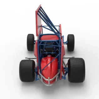 Winged Sprint car Version 2 Scale 1:25 - Model thumbnail 17