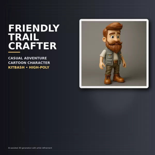 Stylized Character Kitbash Collection – High-Poly 3D Model Pack - Model preview 12