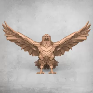 Crow Decorative Statue - Model thumbnail 3