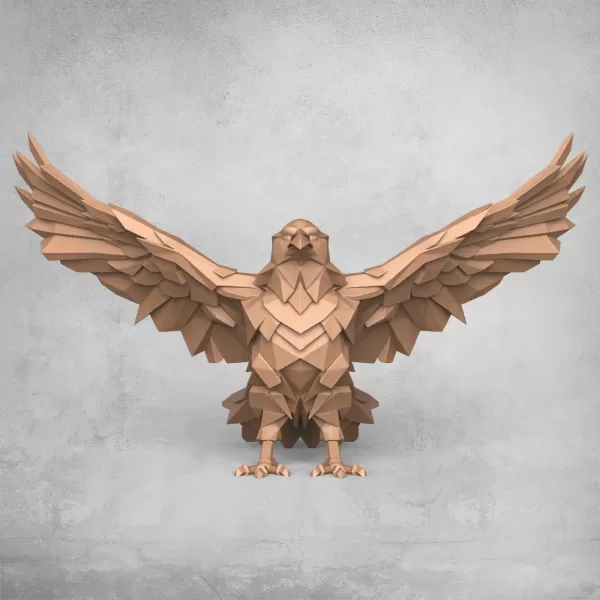 Crow Decorative Statue - Model preview 3