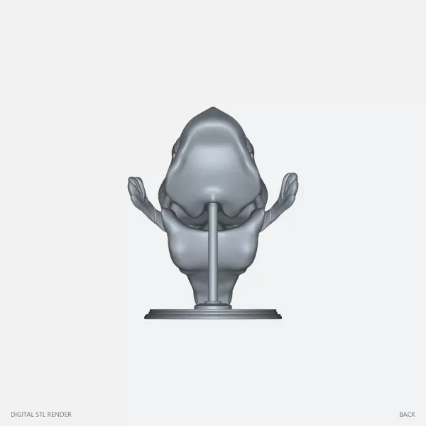 Fantasy Beast Skull Display with Stand - STL - Model preview 4