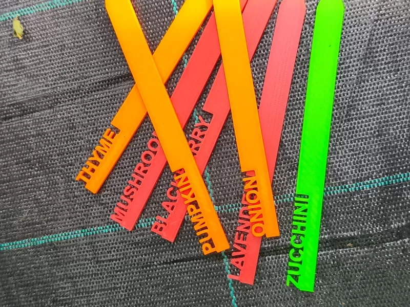 3D Printed Garden Markers STL, Herb and Vegetable Labels 3D Prin - Model preview 7