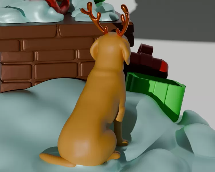 Grinch – Christmas Diorama Tree Ornament & Home Decor | STL + Bl - Model preview 9