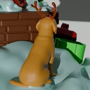 Grinch – Christmas Diorama Tree Ornament & Home Decor | STL + Bl - Model thumbnail 9