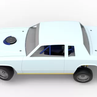 IMCA Stock car while turning Version 2 Scale 1:25 - Model thumbnail 10