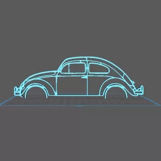 Volkswagen - Beetle Herbie Wall Art