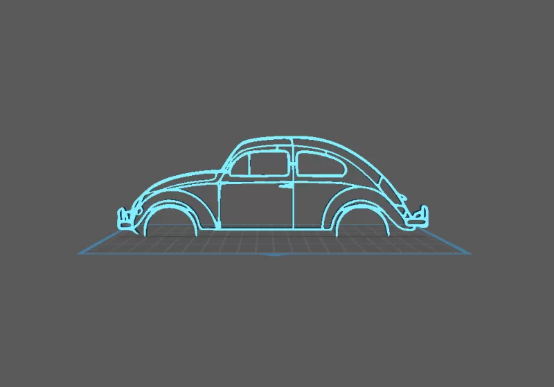 Volkswagen - Beetle Herbie Wall Art - Model preview 2