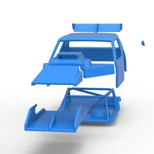 Shell of Vintage Asphalt Modified stock car V8 Scale 1:25 - Model thumbnail 20