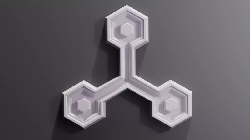 Modular Geometric Wall Panel 18 Decorative 3D Tile - Model preview 8