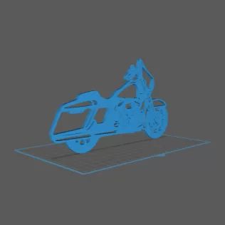 Harley Davidson - Street Glide Wall Art - Model thumbnail 1