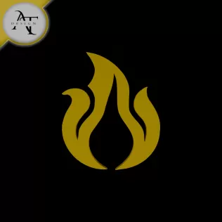 Simple Flame Symbol - 2D Art