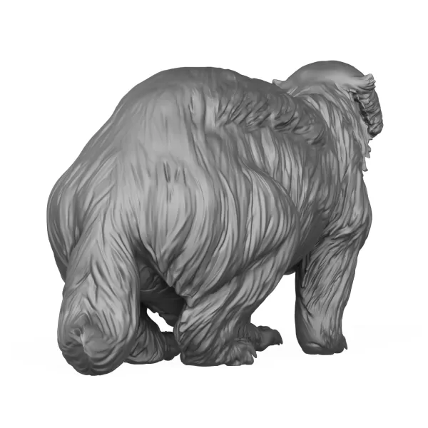 Wild Badger Animal 3D Print Model - Model preview 5