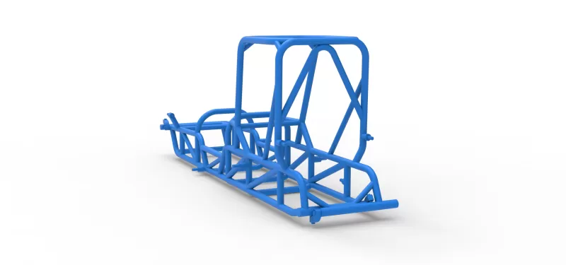 Frame of Dirt Silver Crown Champ car Version 2 Scale 1:25 - Model preview 10