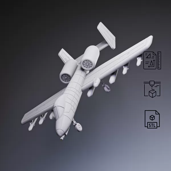 A-10 Warthog Attack Aircraft #RoZ - Model preview 4