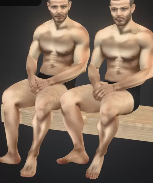 Zwei männer - Model preview 1