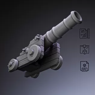 Pirate Cannon #RoZ - Model thumbnail 2