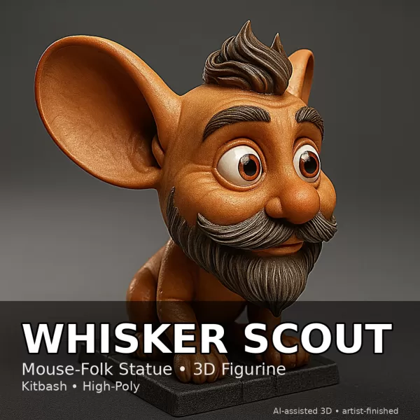 Earfolk Buddies — Whimsical Big-Ears Character Collection (10 Mo - Model preview 20