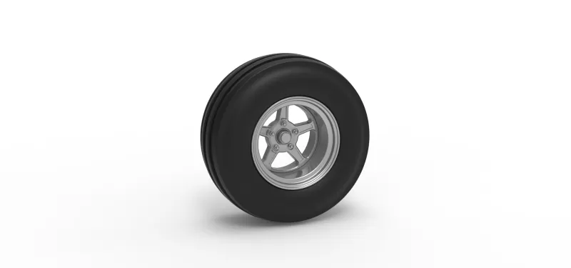 Front tractor wheel Version 5 Scale 1:25 - Model preview 1
