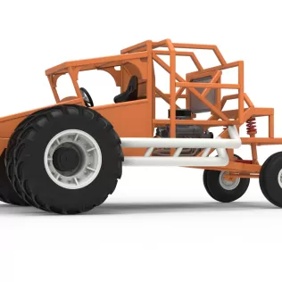 Racing Combine Harvester Base Scale 1:25 - Model thumbnail 2