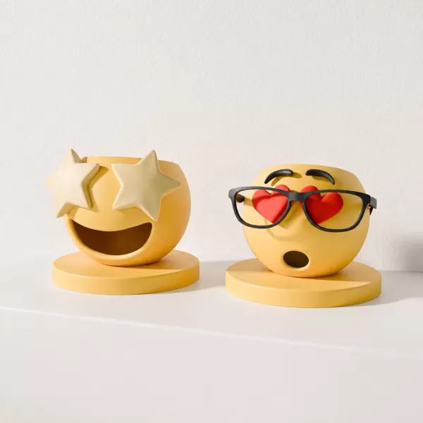 Emoji lipgloss organizer makeup holder - Model preview 4