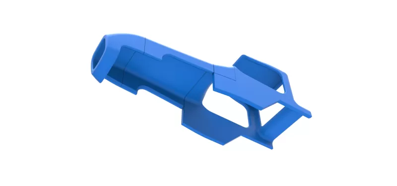 Shell of Vintage Supermodified stock car Scale 1:25 - Model preview 3