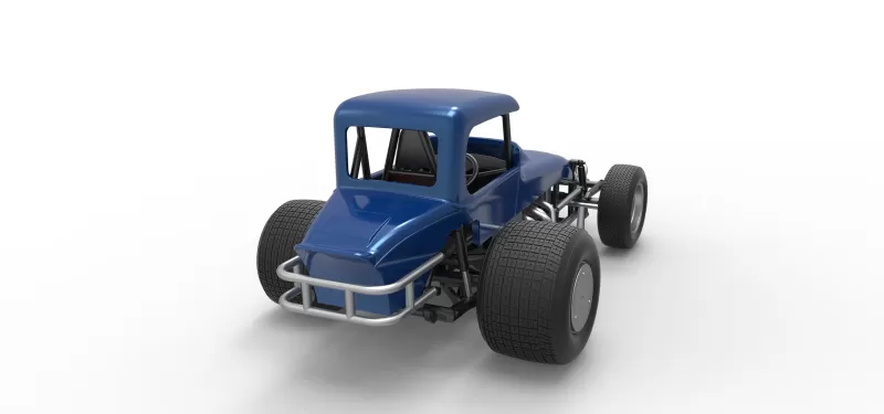 Vintage Sprint car Version 2 Scale 1:25 - Model preview 18