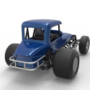 Vintage Sprint car Version 2 Scale 1:25 - Model thumbnail 18