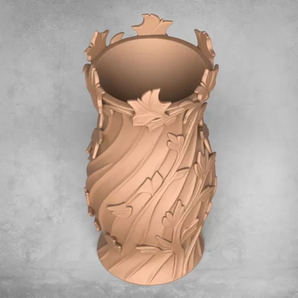 Floral Flower Vase - Model preview 4