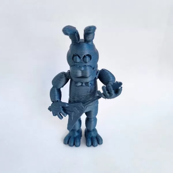 Bonnie – Guitar Pose (FNAF Fan Art STL) - Model preview 6