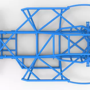 Frame of BriSCA Formula 2 Stock Car Scale 1:25 - Model thumbnail 9