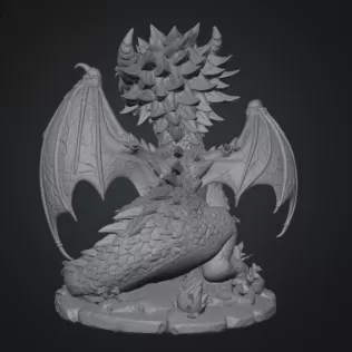 Blossom Baby Dragon STL File for 3D Print - Model thumbnail 13