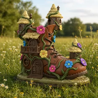 Enchanted Boot House STL File for 3D Printing - Model thumbnail 2