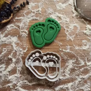Baby Foot/Feet Cookie & Clay Cutter, Baby Shower Happiness
