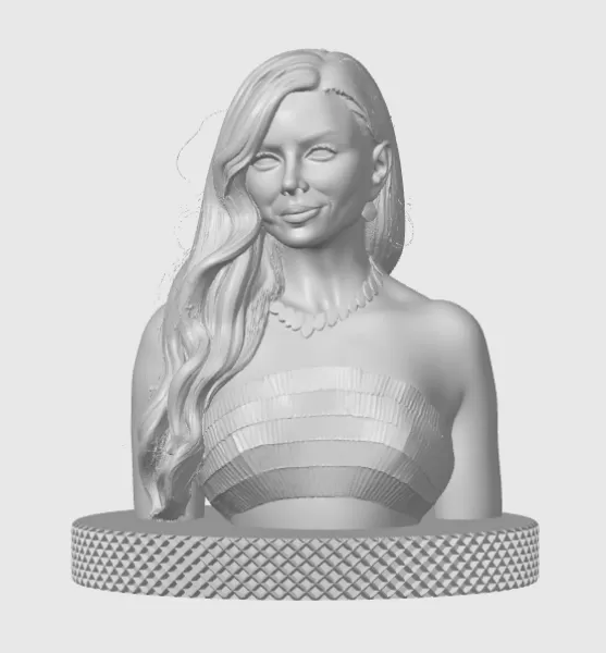 Eva Longoria 3D Bust Print - Model preview 4