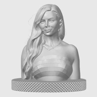 Eva Longoria 3D Bust Print - Model thumbnail 4
