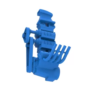 Engine V8 with double supercharger Version 8 Scale 1:25 - Model thumbnail 3