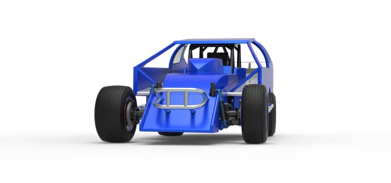 Northeast Dirt Modified stock car Version 2 Scale 1:25 - Model preview 6