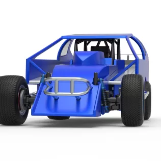 Northeast Dirt Modified stock car Version 2 Scale 1:25 - Model thumbnail 6